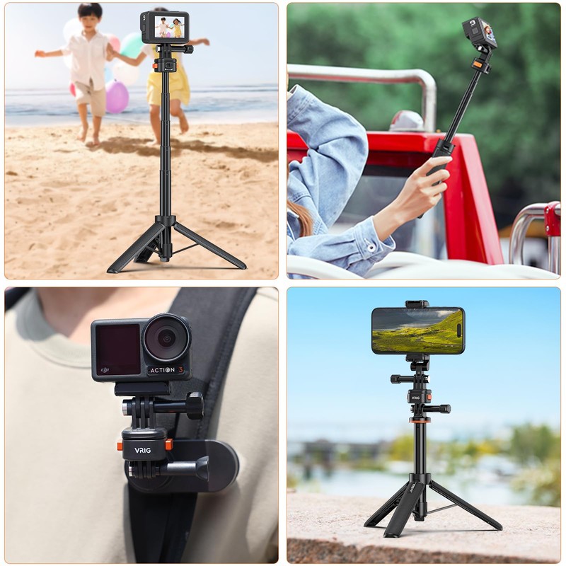 VRIG Claw Mini Quick Release Holder for Hero 13 Accessories