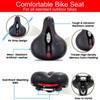 Rarapop Comfortable Bike Seat, Wide Bicycle Seat Cushion for Men