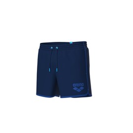 ARENA Men's Big Logo Borders Beach Shorts Swim Trunks, Navy-royal, XXL