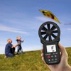 SURLABA Digital Wind Gauge, Handheld Anemometer 0.3-30m/s Wind Speed Gauge,