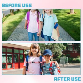 HJZHII 2 Pack Universal Backpack Chest Strap, Adjustable Replacement Backpack Sternum Strap Chest Harness Secures Chest Belt with Quick Release Buckle Outdoor Backpack Accessories(Pink, Green)