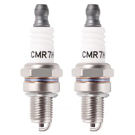 VooGenzek 2 PCS Spark Plugs CMR7H, Lawnmower Spark Plug, CM5H / CMR5H / CMR6H / CMR7H Spark Plug Replacement, for 3066, 965/RZ7C/RZ7CT10, TR14C/TR14S, 4194, AC7R