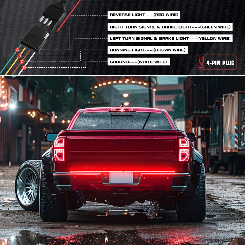Dreamizer For Hyundai Santa Cruz Turck 48" LED Tailgate Strip