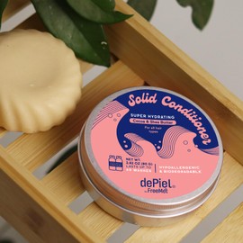 FreeMet Solid Conditioner Bar 80g – Shea & Cacao, Frizz Control, Vegan