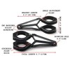 Alchemy Parts Fork Mounted Motorbike Headlight Brackets 40mm - 41mm