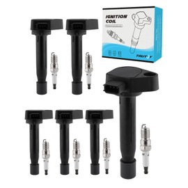 TAUTOY UF242 Ignition Coil Pack Spark Plug 6 PCS For Honda Odyssey 3.5L 1999-2010, Accord 3.0L 2000-2003, For Acura TL 3.2L 1999-2008, TL 3.5L 2007-2008, CL 3.2L 2001-2003, RL 3.5L 2005-2008