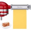 Nevku Pasta Roller Sheet Attachment for KitchenAid Stand Mixer, Stainless
