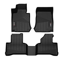 OMAC Premium Floor Mats for Mercedes GLC Class X253 C253 2016-2022 Car Mats All Weather 3D Custom Fit Rubber Mat Waterproof Odorless TPE Floor Liners Laser Measured Non-Slip (Black)