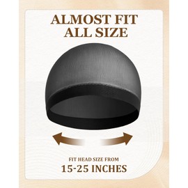 UCEC Wig Caps, 20 Pack Stocking Wig Caps Stretchy Nylon Wig Caps for Women, Tan Wig Cap for Women, Black