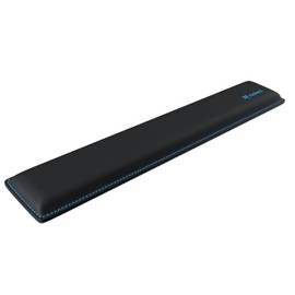 Ranked Cooling Gel Memory Foam Wrist Rest | Ergonomic Comfort for Gaming & Work | Durable Construction with Anti-Fray Stitching | Non-Slip Grip (Full Size, Black)