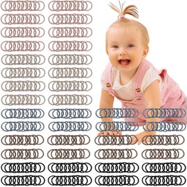 JOYOYO 360 Pcs Baby Hair Ties Elastic Hair Tie for Toddler Girls Small Size Hair Bobbles 2 cm, Brown Color Hair Bands Hair Accessories for Baby Girls