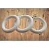 35mm x 54mm White Curtain Rings Drapery Pole with Curtain
