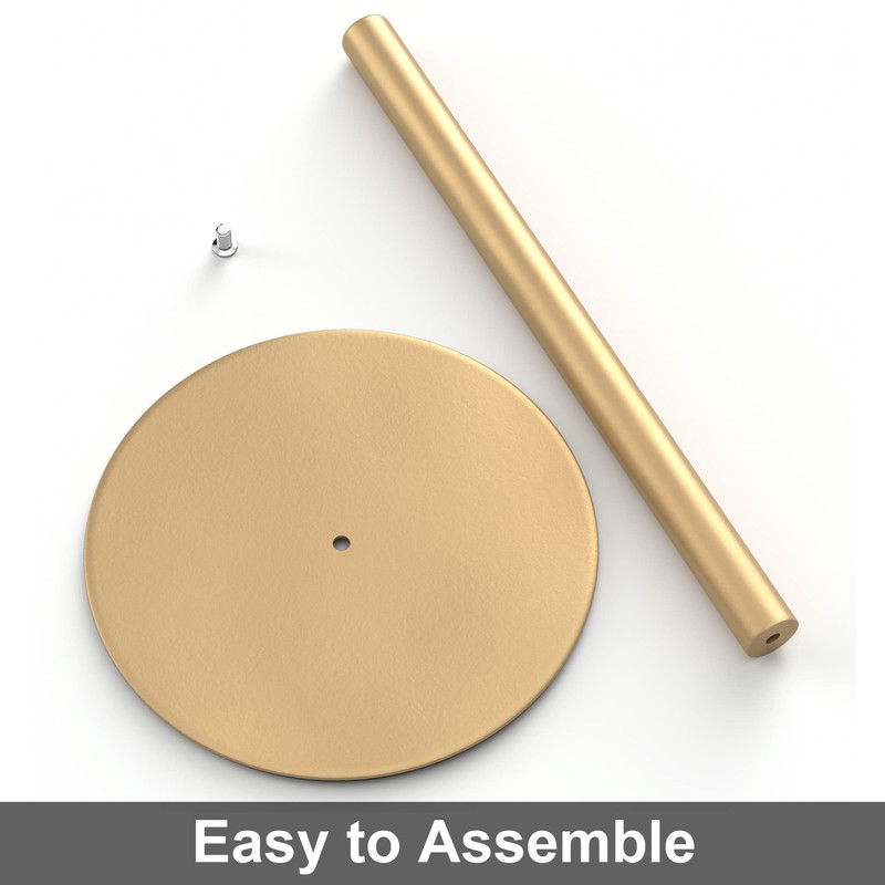 Gold Paper Towel Holder Countertop, Free-Standing Kitchen Roll Holder, Stainless