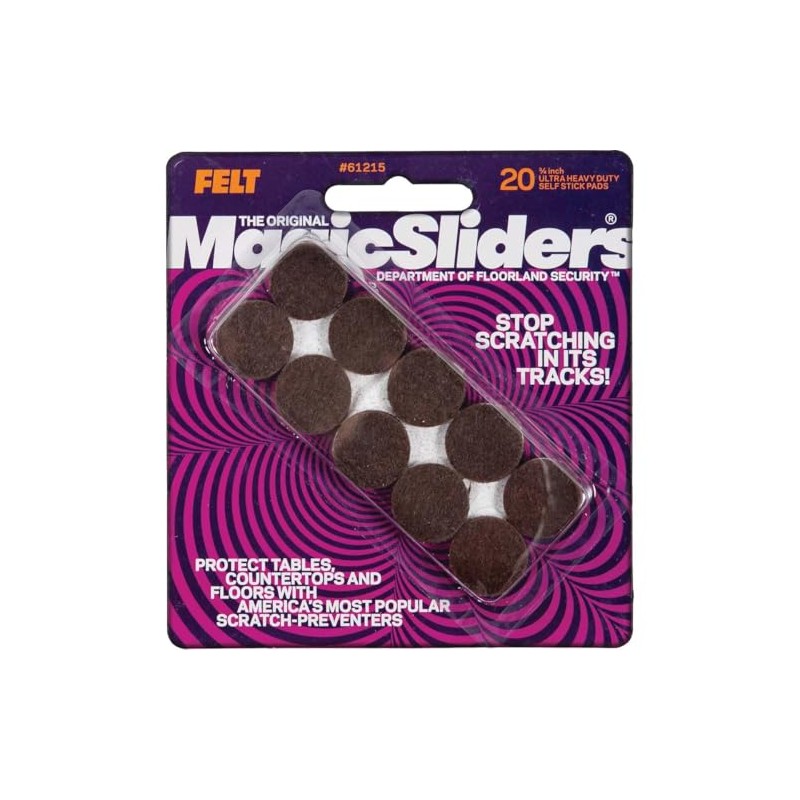 MAGIC SLIDERS 61215 – 3/4 Inch Round Adhesive Sliding Discs,
