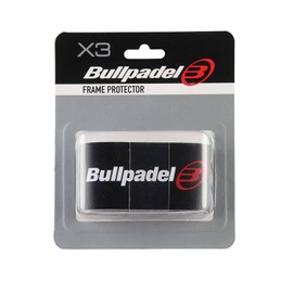 Bull Padel Frame Padel - Protectores de Marco de murciélago, Color Negro, Paquete de 3