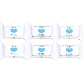 Cow Brand Additive-Free Soap, 3.5 oz (100 g), Set of 6