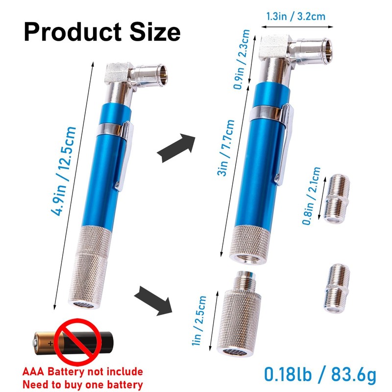 groword Coaxial (Coax) Cable Tester,Voltage Protected Coax Cable Wire Tracer