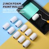Nuenen 40 Pcs 2 Inch Foam Paint Rollers Mini Paint