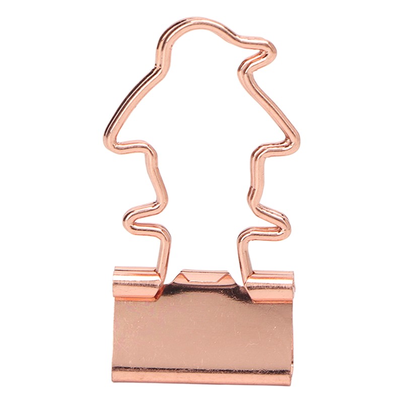 100Pcs Binder Clips Hollow Penguin Shape Sturdy Metal Small Binder