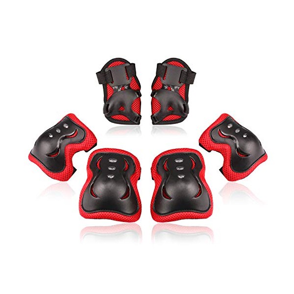 BOSONER Kids/Youth Knee Pad Elbow Pads Guards Protective Gear Set for Roller Skates Cycling BMX Bike Skateboard Inline Skatings Scooter Riding Sports