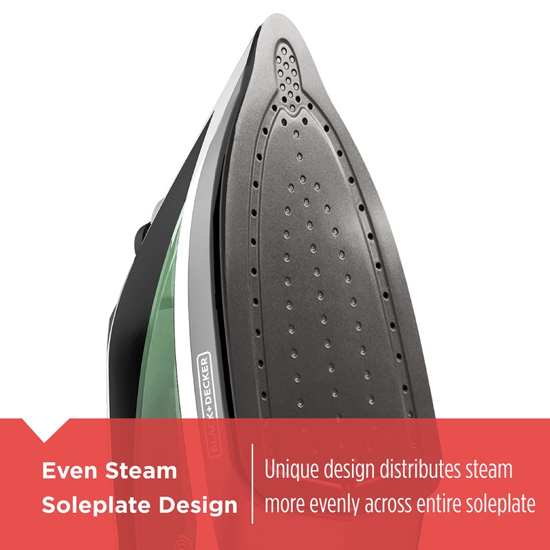 BLACK+DECKER Vitessa Advanced Steam Iron, ICR2020, Even Steam Nonstick Soleplate,