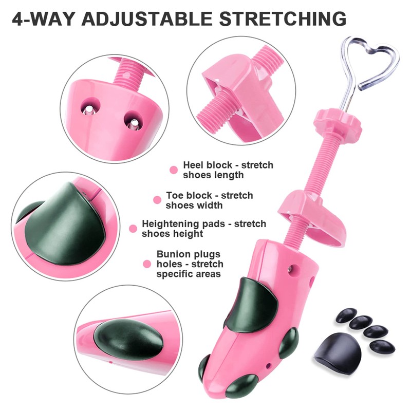 cyrico Shoe Stretcher Women 4-way Shoe Expander Widener Shoe Tree