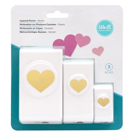 Layering Punches 3/Pkg-Hearts