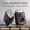 Electric Shaver and Nose Hair Trimmer 2-in-1, Portable Mini Shavers