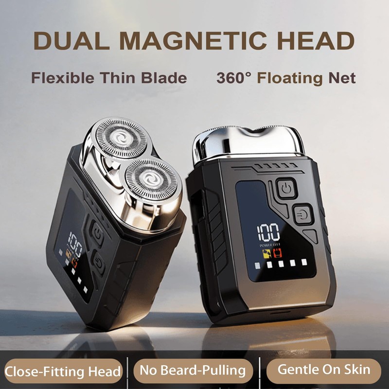 Electric Shaver and Nose Hair Trimmer 2-in-1, Portable Mini Shavers