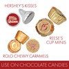 Red and Gold Quinceañera Chocolate Kisses Party Favor Stickers, Mis