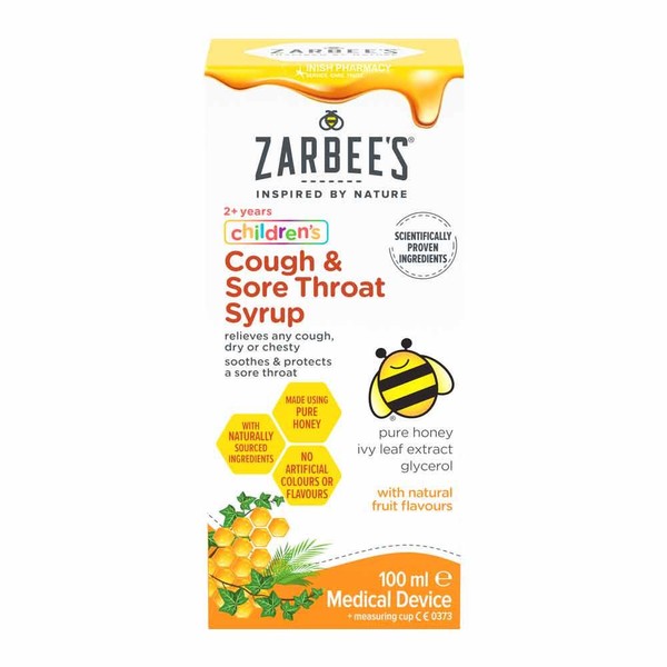 Zarbee's Children's Cough & Sore Throat Liquid Syrup 100ml