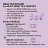 YULU FOODS Instant Bubble Pearls for Taro Milk Tea with