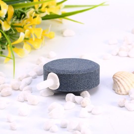 Pietra Porosa Acquario, 6cm Bomba de Estanque Hidroponía Difusor de Aire Piedra Burbuja Aireador de Disco Acuario Acuario Tanque de Peces Koi