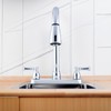 Dura Faucet DF-PK350L-CP Non-Metallic Dual Lever Pull-Down Rv Kitchen Faucet