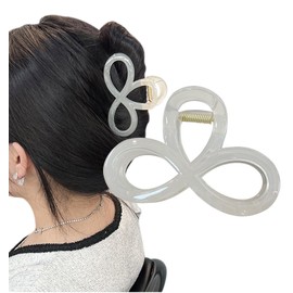 Herbeluemily Hair Clip, Hair Claw, Dakar, Hair Claw, Hairpin, Hair Ornament, Clover, Off White