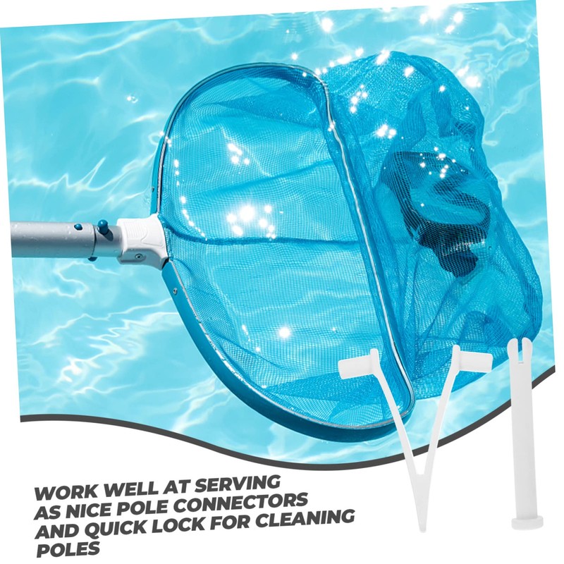 GANAZONO 15sets Pool v Clips Locking for Vacuum and Skimmer