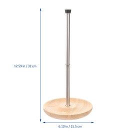 Kichvoe Wine Decanter Drying Stand with Silicone Head Detachable Shelf Decanter Rack Holder with Wooden Drip Catching Base Bottle Drying Rack for Home Bar Desktop Stand