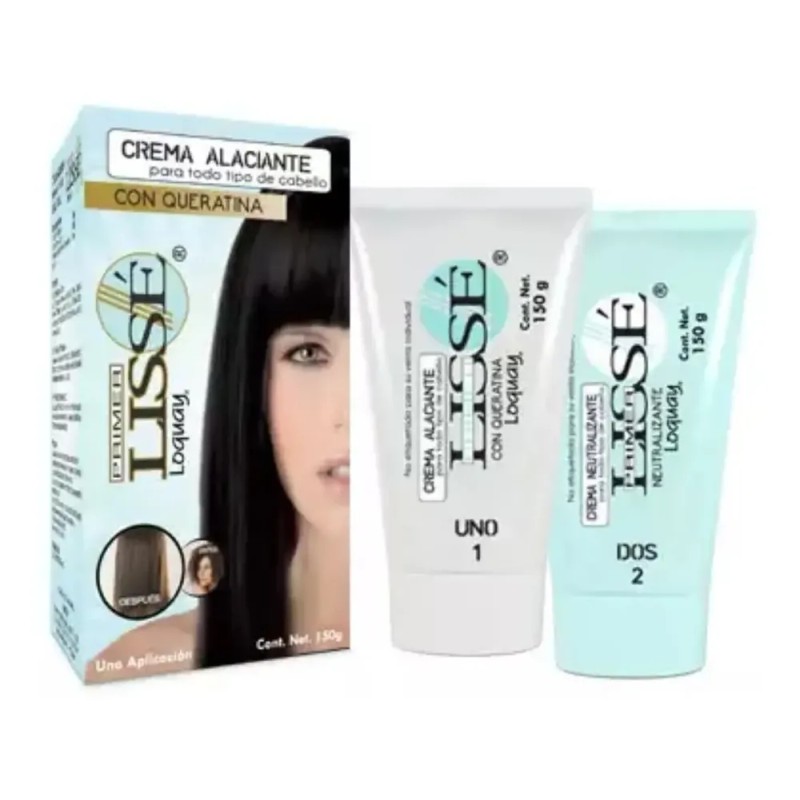 Lissé Loquay Crema Alaciante Permanente Cabello Con Queratina Sin Formol