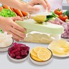 17-in-1 vegetable cutter with container，Adjustable knives and slicers with sharp