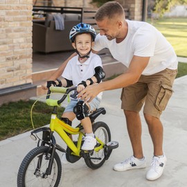 BOSONER Knieschoner Kinder Schoner Inliner: Protektoren Knieschützer Kinder Knie und Ellenbogenschützer Schutzausrüstung Schützer für Skates Scooter Fahrrad Rollschuhe (Neue Schwarz, S (3-7 Jahre))