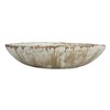 Creative Co-Op Stoneware Bowl with Reactive Crackle Glaze, Green and