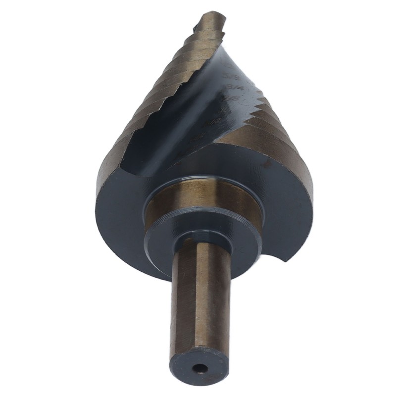 Spiral Step Drill Bit 10 Size Dark Yellow High Speed