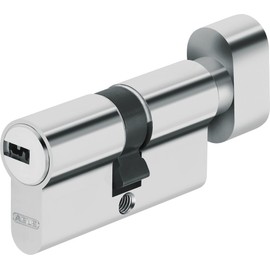 Abus Door Cylinder/Lock with Key, silver, 37796
