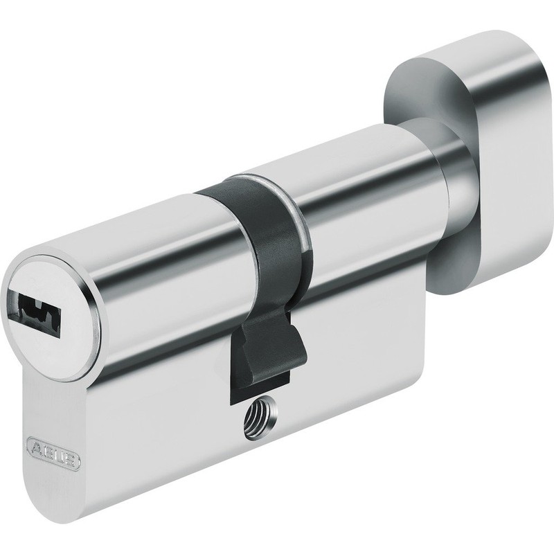 Abus Door Cylinder/Lock with Key, silver, 37796