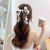 EZ PEACH Ribbon, Banana Clip, Large, Simple, Hair Accessory, Hair