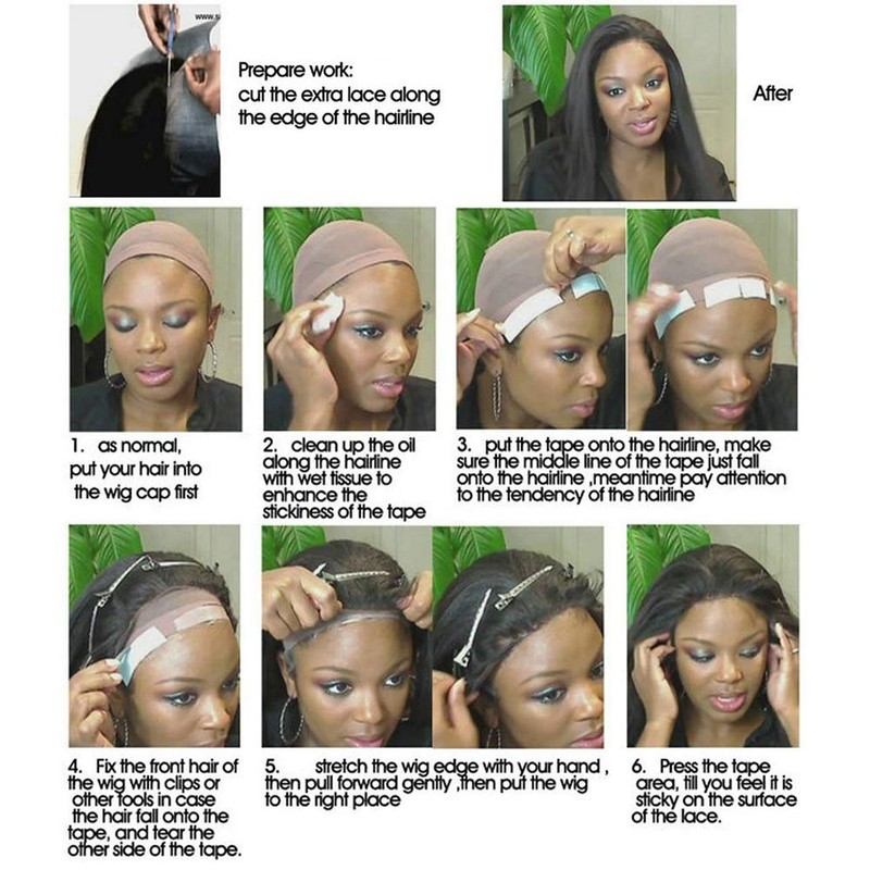 CREATE BEAUTY Lace Front Wig Tape - 36 Pieces, Water-Proof