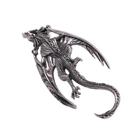 LANGHONG 2PCS Retro Viking Brooch For Women Dragon Brooch Talisman Jewelry, Gift For Men (2, DRL2)
