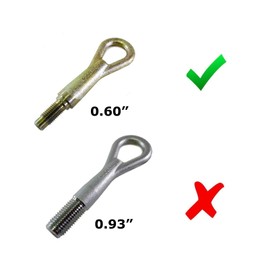 iJDMTOY Red Track Racing Style Tow Hook Ring Compatible With 2003-2004 Nissan 350Z Z33 Fairlady Z, Made of Lightweight Aluminum