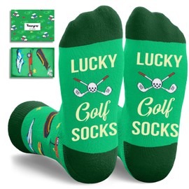 HAPPYPOP Golf Gifts for Women Men - Cool Gifts for Golfers, Golf Socks Golfing Presents Stocking Stuffers