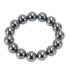 14mm Terahertz Stone Bracelet Promote Circulation Round Beads Chian Bracelet